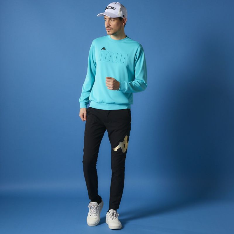 ネイビーM ゴルフ　メンズ　秋冬　ダンボールニット　スウェット Kappa GOLF カッパ ダンボールニット フルジップ パーカー ゴルフ